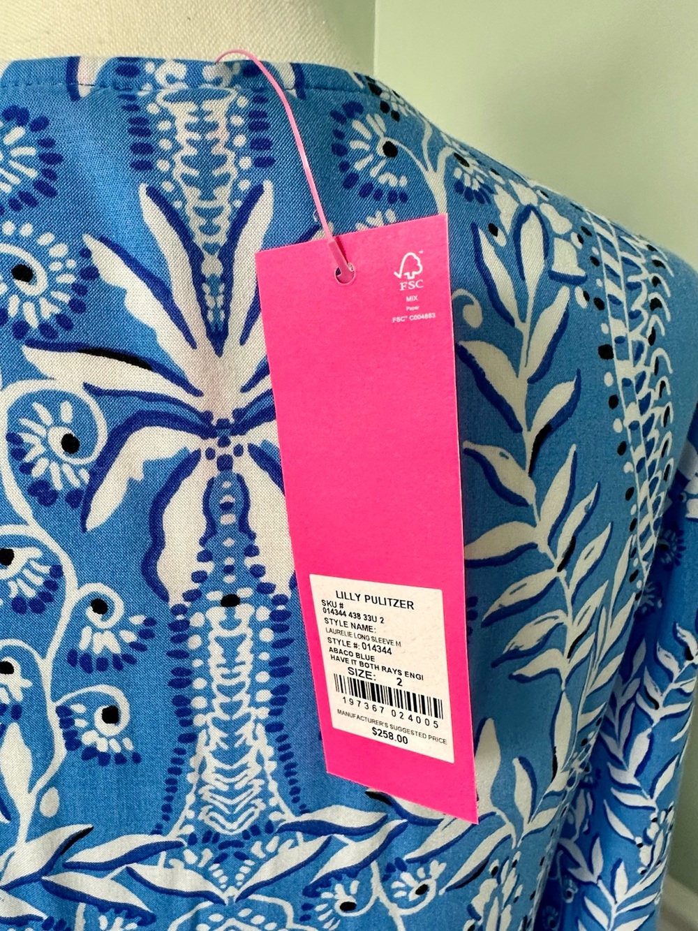 Lilly Pulitzer Laurelie Caftan Maxi Dress Abaco Blue Have It Both Rays NWT Sz 2 - Picture 7 of 17